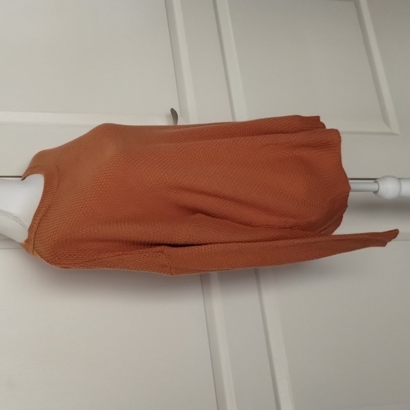 Zenana sweater size large crew neck long sleeve rust orange Fall color Zenana - Picture 4 of 10